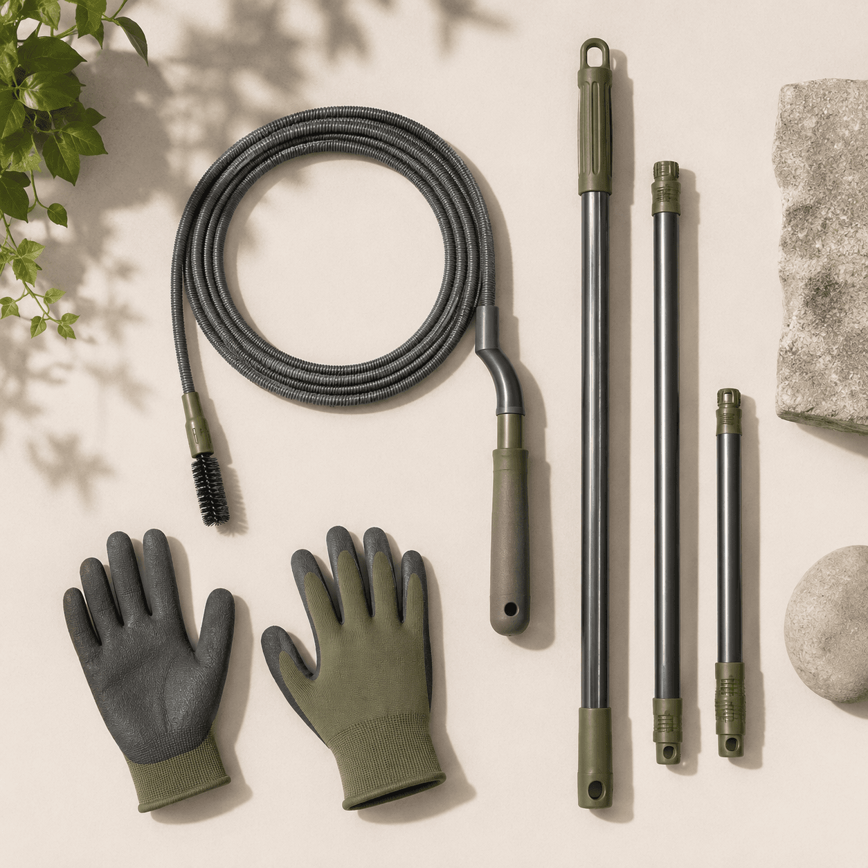 Drain & Downpipe Kit — Free blocked outdoor drains and downpipes with a flexible unblocker rod from ground level.