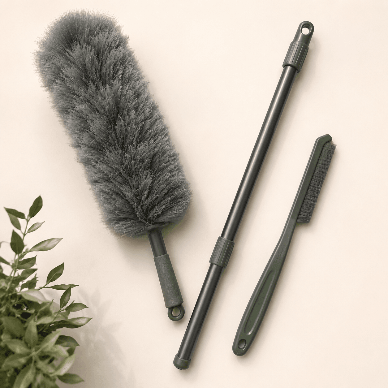 Reach-High Duster Kit — Sweep cobwebs and dust from eaves, porches and high corners without leaving the ground.